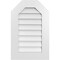 Ekena Millwork Octagonal Top Surface Mount PVC Gable Vent w/ 3-1/2"W x 1"P Standard Frame, 18"W x 28"H GVPOT18X2801SN - alternate 1